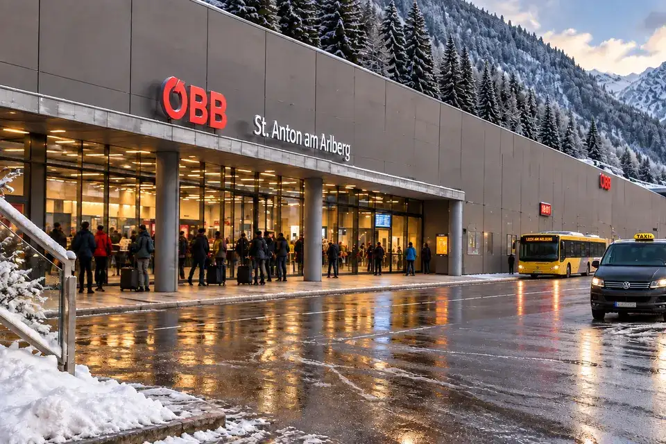 Bahnhoftaxi am Bahnhof St. Anton am Arlberg
